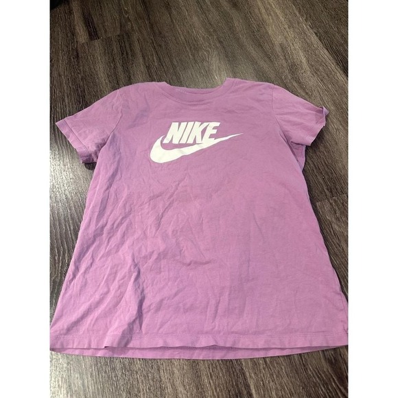 Nike Tops - Nike women's  T Shirt Lavender Logo Graphic Tee Size M